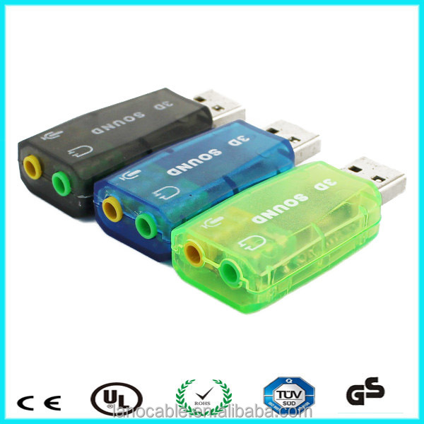 5.1-канальный спикер Adatper USB звуковая карта стерео 3D аудио-карта