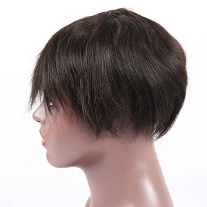 Stock Brésilien Super Mince Peau PU Hommes Toupet De Cheveux Humains - Product Image 5