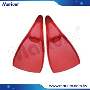 Aletas de Buceo de la Mejor Calidad, de PVC y Goma, con Pala Larga, Drenaje Rápido, Color Negro y Naranja - Product Image 3