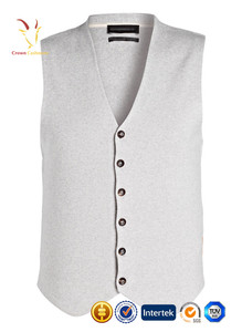 Col <span class=keywords><strong>en</strong></span> V <span class=keywords><strong>En</strong></span> <span class=keywords><strong>Laine</strong></span> Mérinos Cachemire Gilet Hommes - Product Image 3