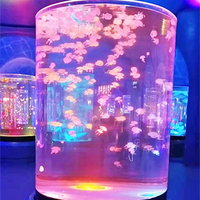 Aquariums et accessoires en acrylique sur mesure pour méduses marines, écologiques, en verre, 5L