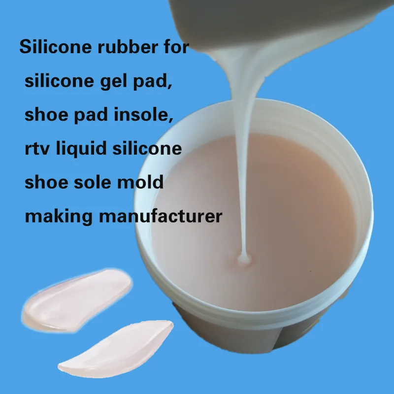 Gomma di Silicone per il pad in gel di silicone, pattino del rilievo del sottopiede, suola di scarpa di silicone liquido rtv stampi produttore