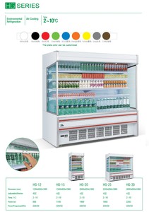 Siêu Thị Thương Mại Mở Phía Trước Lạnh Uống Tủ Lạnh Showcase Tủ Lạnh Tủ Đông - Product Image 3