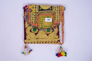 Bolso de mano Vintage de trabajo con espejo bordado hecho a mano indio, bolsos Banjara bohemios coloridos, bolso Jaipuri tradicional - Product Image 2