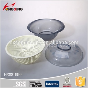 Cesto di plastica per il pane con coperchio cesto di conservazione per frutta e verdura acqua cestello e lavabo - Product Image 6