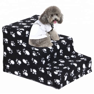 Nieuwe Hond Ladder 3 Stappen Zachte Trappen Puppy Wasbare Hoes Ramp Opvouwbare Doggy - Product Image 1