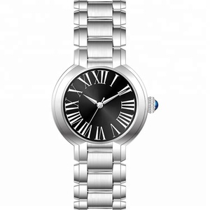 Productos más vendidos en alibaba reloj caras muñeca de cristal al por mayor tiempo de la manera señoras del acero inoxidable - Product Image 6