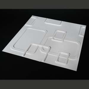 Panneau mural décoratif 3D en matériau vert, moule pour panneau mural 3D, revêtement mural 3D - Product Image 5