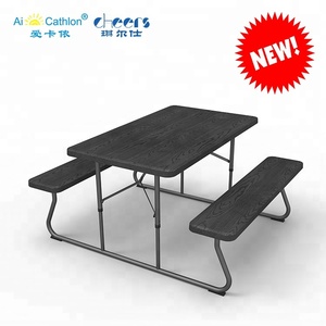 Nuevo Producto al por mayor de madera plegable de plástico mesa de jardín mesa de <span class=keywords><strong>Picnic</strong></span> conjunto - Product Image 3