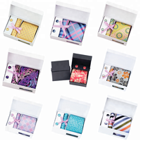 Boîte d'emballage avec Logo personnalisé, coffret d'emballage pour cadeau avec votre Logo pour cravate, vente en gros, 50 pièces