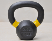 Équipements Kettlebell en fonte noire de haute qualité