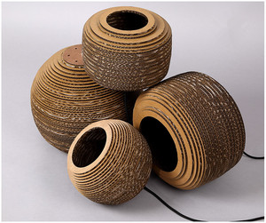 Lámpara Colgante de Panal de Abeja, Lámpara de Papel Corrugado, Araña para Escalera, Bar, Ratán Marrón, Lámpara Colgante Nórdica - Product Image 6