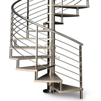Escalier en colimaçon en acier galvanisé pour extérieur / Conception d'escaliers en hélice métallique