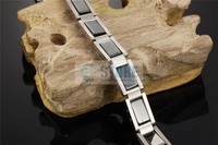 Pulsera de joyería de moda Bio Magnetic Steel 2015 Pulsera unisex de acero inoxidable Pulseras de cadena y eslabones 18,5 Cm