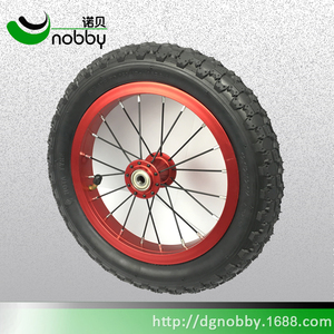 Roues pneumatiques en caoutchouc de 12 pouces <span class=keywords><strong>roue</strong></span> de jante en aluminium pour enfants vélo d'équilibre - Product Image 6