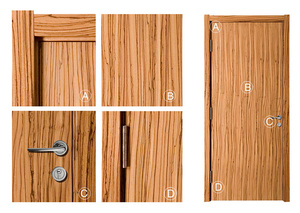 Porte en bois de style rural américain, couleur bois <span class=keywords><strong>brut</strong></span>, texture rugueuse, portes plates uniques pour manoir - Product Image 4
