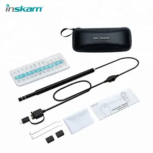 Inskam I98批发5.5毫米0.3MP 3合1 USB可视耳镜勺子相机耳朵清洁内窥镜相机