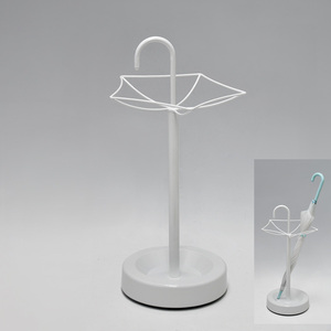 Porte-parapluie en acier inoxydable de style rond en métal d'aspect antique - Product Image 3