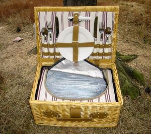 Caja de Regalo de Plástico de <span class=keywords><strong>Picnic</strong></span> De Mimbre tejidas a mano <span class=keywords><strong>Canasta</strong></span> de Alimentos Con Tapa - Product Image 3
