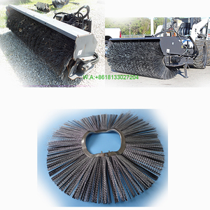 Sikat penyapu segmen 10X32 hitam untuk penyapu <span class=keywords><strong>Bobcat</strong></span> bagian pembersih sapu pemuat selip depan - Product Image 4