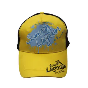 Mode großhandel flexfit cap hut gelb trucker caps mesh hüte für männer