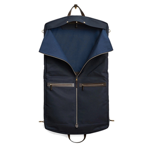Borsa Porta Abiti in Tela Blu Navy con Tasche con Cerniera, Custodia da Viaggio per Abiti, Copriabiti Appendibile per Viaggi d'Affari - Product Image 3