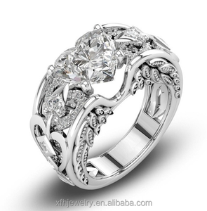 <span class=keywords><strong>Anillos</strong></span> de piedra preciosa en forma de corazón, <span class=keywords><strong>anillos</strong></span> Unisex de alta calidad - Product Image 4