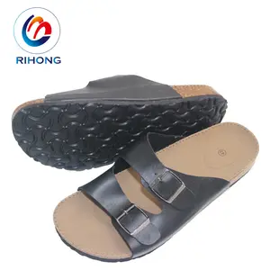 china factory cork wedge sandal summer beach sandal slipper fashion leather men