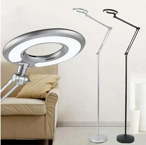 Lámpara LED plegable <span class=keywords><strong>de</strong></span> <span class=keywords><strong>pie</strong></span> con 8 lupas, <span class=keywords><strong>luz</strong></span> giratoria ajustable - Product Image 2