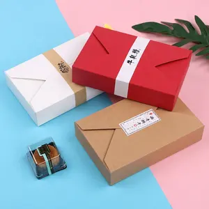 Custom Platte Verpakking Cbm Minder Verzendkosten Art Papier Linten Chocolade Papier Geschenkdozen Voor Gift Verpakking