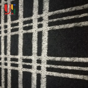 <span class=keywords><strong>Noir</strong></span> <span class=keywords><strong>et</strong></span> <span class=keywords><strong>blanc</strong></span> À Carreaux fils teints stripe knit jacquard enfants vêtements hacci tissu - Product Image 2