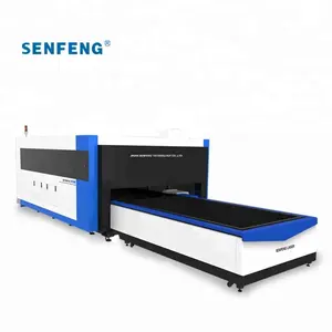 SF3015H Fully enclosed fiber laser cutting machine 1500w with exchange platform