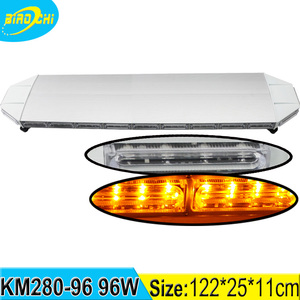 96 W 122 cm alta calidad negro plata cubierta de aluminio montaje <span class=keywords><strong>en</strong></span> techo vehículo de emergencia LED peligro barra de luz - Product Image 4