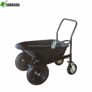 WB6010 चार पहिया व्हील बैरो स्टील संभाल तह टिपर ढोने 4 पहिया <span class=keywords><strong>Wheelbarrow</strong></span> - Product Image 1