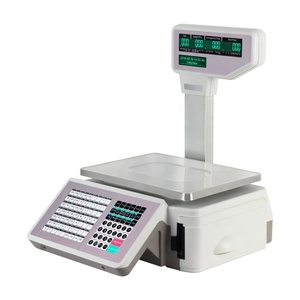 30kg Electronic Barcode Label Printing <strong>Scale</strong> Cash Register Weighing <strong>Scale</strong> With Thermal Printer - Product Image 1