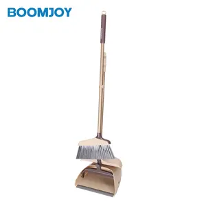 लंबी संभाल के साथ धूल पैन और झाड़ू Dustpan साफ झाड़ू घर के कमरे के लिए लॉबी मंजिल उपयोग ईमानदार झाड़ू खड़े हो जाओ और dustpan सेट