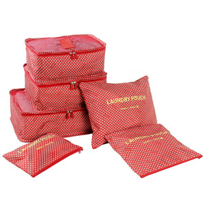 Formato personalizzato Corsa Esterna <span class=keywords><strong>Valigia</strong></span> <span class=keywords><strong>Organizer</strong></span> Sacchetto Della Maglia Sacchetto di Bagagli Cubetti di Imballaggio 6Pcs Sacchetto di Compressione - Product Image 2