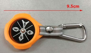 Porte-clés avec boussole magnétique, mousqueton, porte-clés d'extérieur, boussole avec couvercle en Silicone - Product Image 6