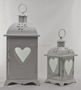 Antiguo estilo INS gris hecho a mano Metal hierro Pilar titular para el hogar boda decoración Vintage INS estilo otros candelabros vela - Product Image 1