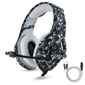 K1b fone de ouvido camuflado profissional do oem com microfone para jogos