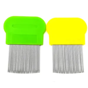 Terminator Lice Comb Nit Free Kids Hair Rid Head lice plastic metal green Lice Comb