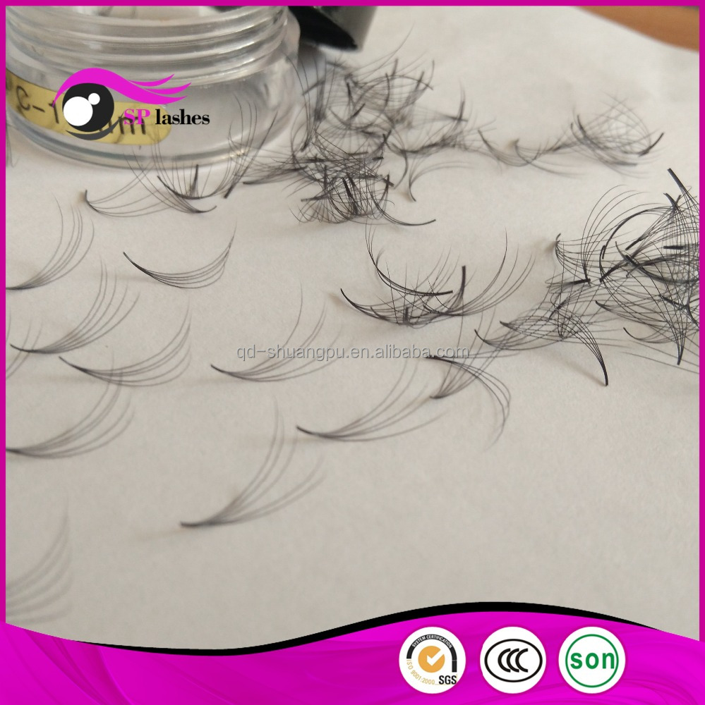 Premade Fans Volume Lâche Cils Lâche 3D 4D 5D Pbt Coréen synthétique Faux Cils Extensions En Vrac 2D 3D 4D 5D Volume Cils