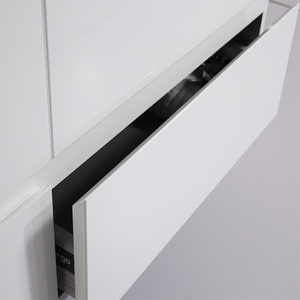 <span class=keywords><strong>Laque</strong></span> <span class=keywords><strong>Mur</strong></span> Accroché Double En Céramique Haut Bassin Blanc Salle De Bains Vanité - Product Image 3