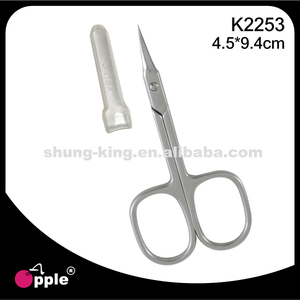 Tijeras para manicura Apple de acero inoxidable, 4,5x9,4 cm, cortacutículas con hoja afilada, K2253 - Product Image 2