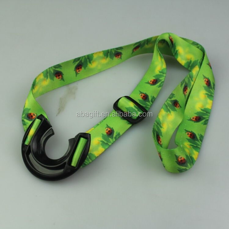 Double Layer Satin Lanyard logo Custom Priting with Breakaway Buckles Image 4