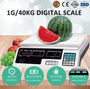LPN <span class=keywords><strong>OIML</strong></span> ميزان لاحتساب السعر الوزن وظيفة ABS البلاستيك LED LCD 40 كجم 220V 110V كوانشنغ 4 قطعة/الشركة التونسية للملاحة CE بنفايات ACS-03 CN; زهي AC/DC - Product Image 3