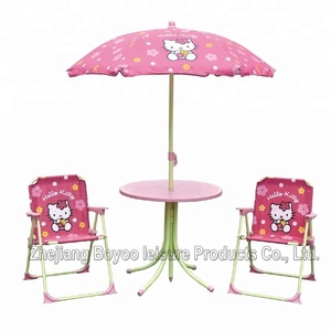 Bộ Bàn Ghế Gấp Gọn Cho Trẻ Em, Đồ Nội Thất Sân Vườn Ngoài Trời Di Động 86143 - Product Image 4