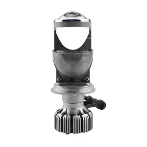 Iphcar farol automotivo, farol de led de alta potência com 45w, alto brilho, h4 mini bi, lente projetora para bicicletas, para carros