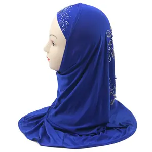 Mode Frauen Hijab Muslim Kinder Hijab Großhandel 6 Unterschied liche Farben Design Kopftuch Girle Damen Frau Kinder Hijabs