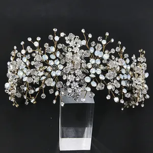 Royal Princess Noble Hair Ornaments Jewelry Making Supplies Trendy Jewelry Queen Crown Wedding Bridal Pageant Prom Headband